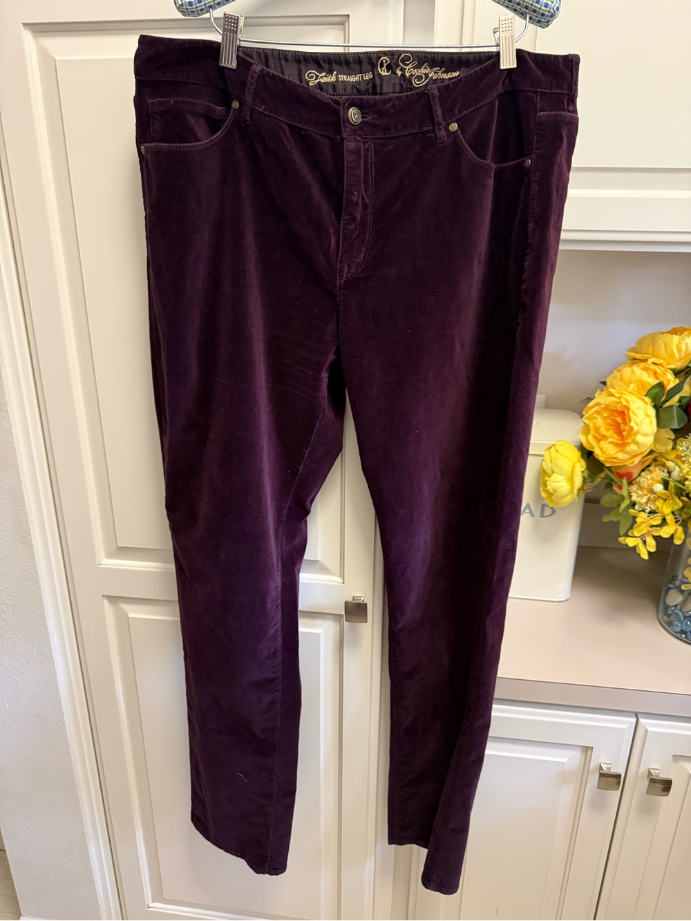CJ Johnson Women’Dark Purple Felt Pants